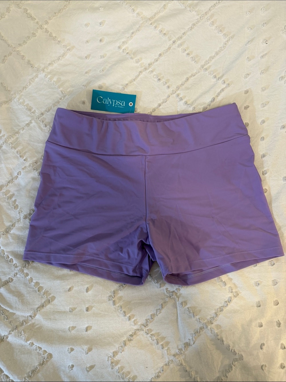 Calypso Lavender Swim Bikini Shorts for Women